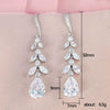 Wholesale Dropshaped Copper Zircon Tassel Women's Earrings