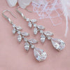 Wholesale Dropshaped Copper Zircon Tassel Women's Earrings