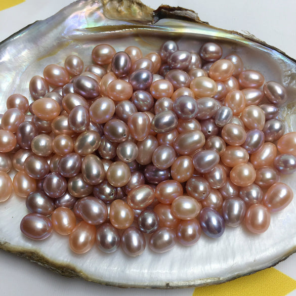 Wholesale Dropshaped Freshwater Pearl Naked Beads