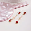Wholesale Dropshaped Geometric Minimalist Stainless Steel Tassel Earrings For Women