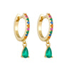 Wholesale Dropshaped S925 Sterling Silver Diamond Earrings For Women