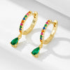 Wholesale Dropshaped S925 Sterling Silver Diamond Earrings For Women