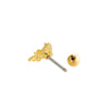 Wholesale Ear Bone Nail Copper Inlaid Zircon Stainless Steel Heart Pattern Electroplated For Women Girly Princess Style
