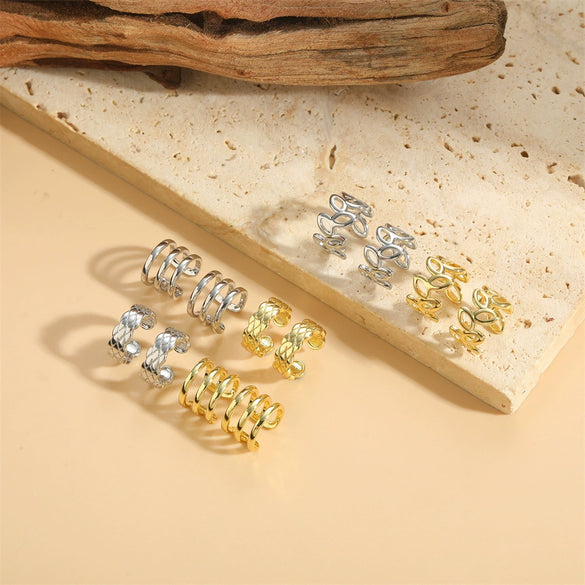 Wholesale Ear Clip Copper Geometric Style Electroplating For Women
