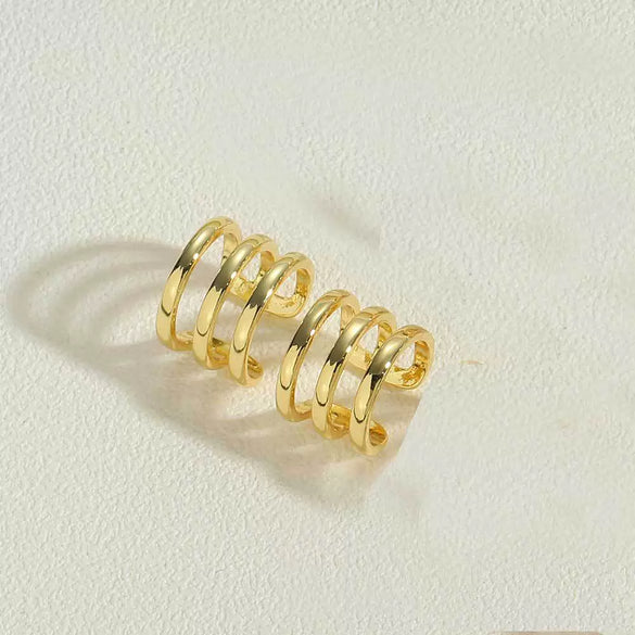 Wholesale Ear Clip Copper Geometric Style Electroplating For Women