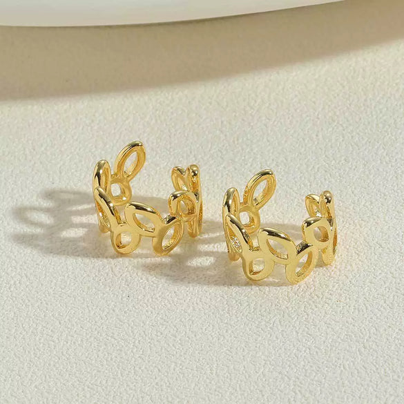 Wholesale Ear Clip Copper Geometric Style Electroplating For Women