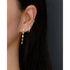 Wholesale Ear Clip S925 Sterling Silver Geometric Metal Wind For Women Electroplated