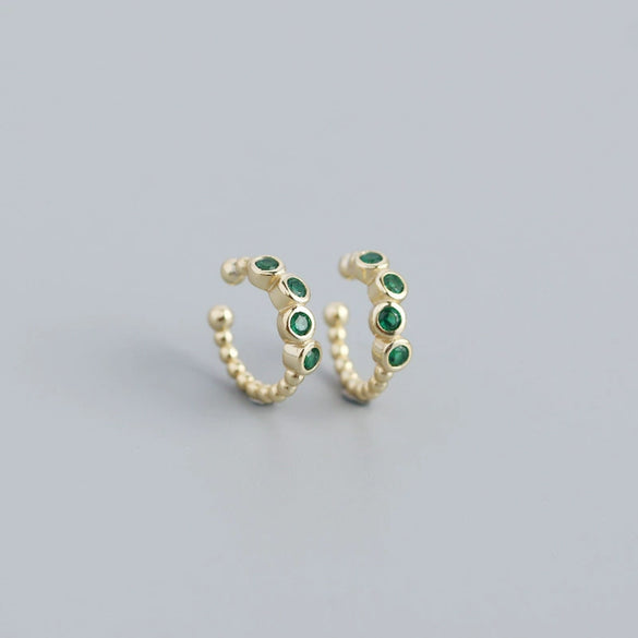 Wholesale Ear Clip S925 Sterling Silver Geometric Metal Wind For Women Electroplated