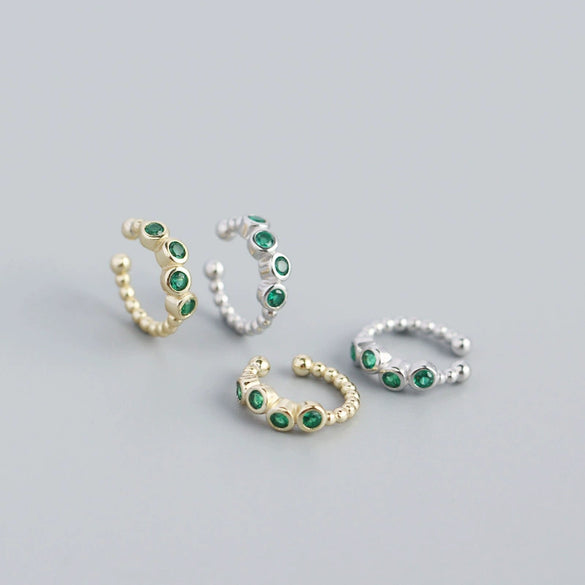 Wholesale Ear Clip S925 Sterling Silver Geometric Metal Wind For Women Electroplated