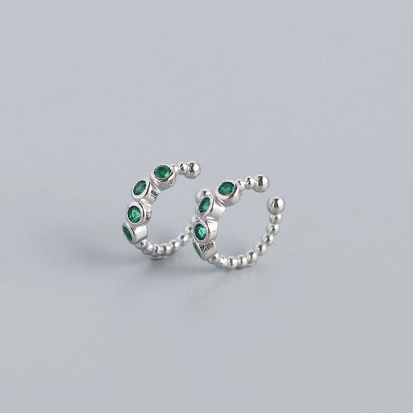 Wholesale Ear Clip S925 Sterling Silver Geometric Metal Wind For Women Electroplated