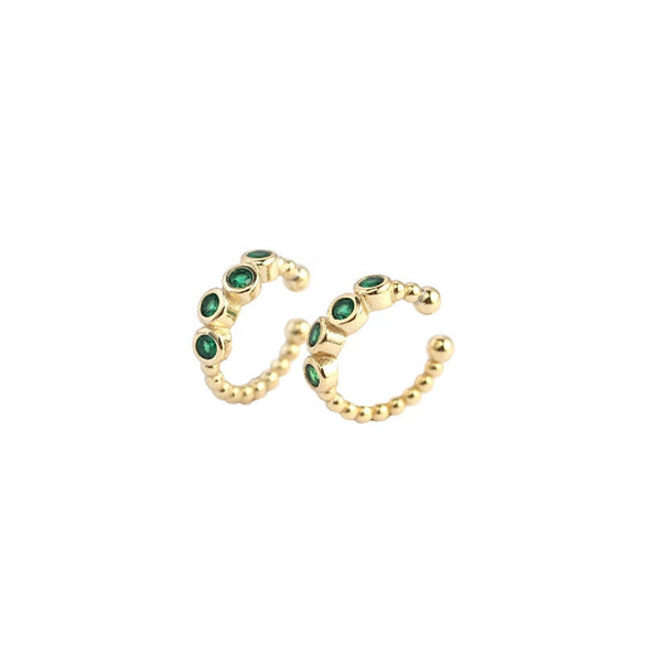 Wholesale Ear Clip S925 Sterling Silver Geometric Metal Wind For Women Electroplated