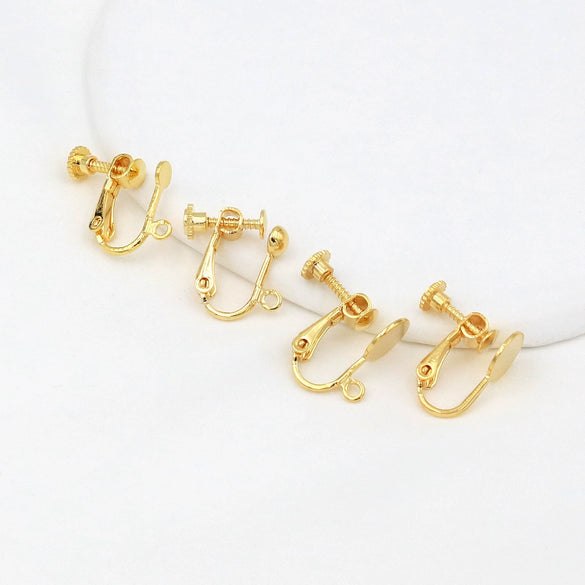 Wholesale Ear Clips Copper Joker Geometric Style Electroplated Diy Ear Accessories
