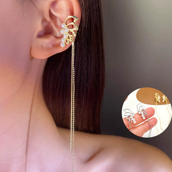 Wholesale Ear Clips Copper With Pearls Geometric Animal Zodiac Style For Women