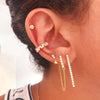 Wholesale Ear Clips 225 Silver Inlaid With Zircon Animal Zodiac Medieval Geometric Style Electroplated Unisex Jewelry
