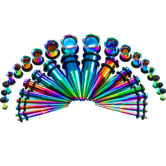 Wholesale Ear Expansion Jewelry Stainless Steel Geometric Exotic Electroplated