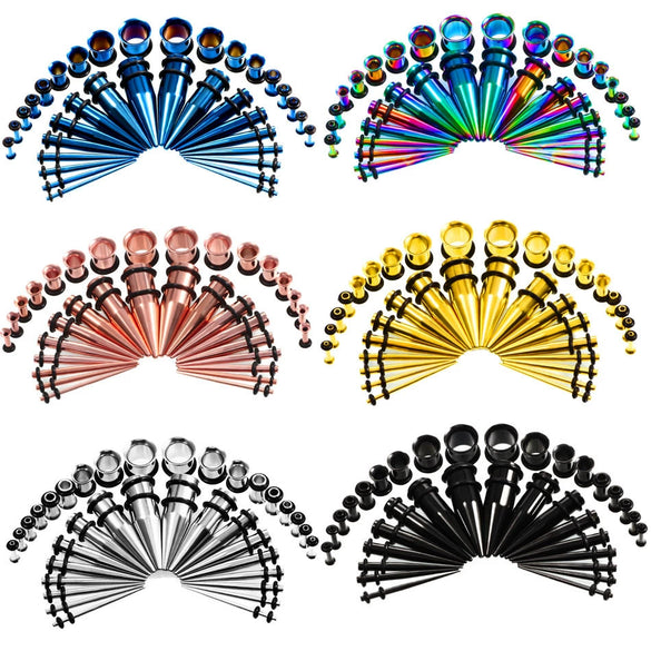 Wholesale Ear Expansion Jewelry Stainless Steel Geometric Exotic Electroplated