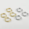 Wholesale Ear Jewelry Accessories Copper Electroplated Round Chainshaped Ring Ear Buckle Earrings