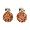 Wholesale Ear Jewelry Bamboo Woven Geometric Diamond Design