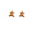 Wholesale Ear Jewelry Copper Inlaid Zircon Geometric Fivepointed Star Heart Women's