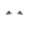 Wholesale Ear Jewelry Copper Inlaid Zircon Geometric Fivepointed Star Heart Women's