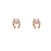 Wholesale Ear Jewelry Copper Inlaid Zircon Geometric Fivepointed Star Heart Women's