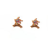 Wholesale Ear Jewelry Copper Inlaid Zircon Geometric Fivepointed Star Heart Women's