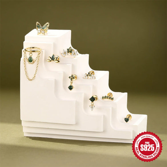 Wholesale Ear Jewelry S925 Sterling Silver Geometric Environmentally Friendly Electroplated