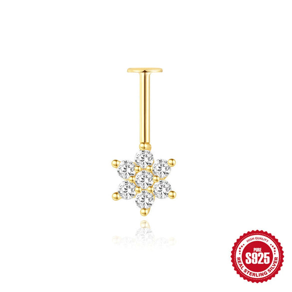 Wholesale Ear Jewelry S925 Sterling Silver Geometric Marquise Style Environmentally Friendly Electroplated Unisex