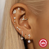 Wholesale Ear Jewelry S925 Sterling Silver Geometric Style Environmentally Friendly Electroplated