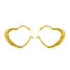 Wholesale Ear Jewelry 316L Stainless Steel Electroplated Peach Heart Retro Style