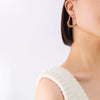 Wholesale Ear Jewelry 316L Stainless Steel Electroplated Peach Heart Retro Style
