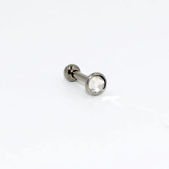 Wholesale Ear Nails And Cartilage Nails G23 Pure Titanium Cz Gemstone Electroplated