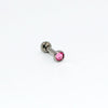 Wholesale Ear Nails And Cartilage Nails G23 Pure Titanium Cz Gemstone Electroplated