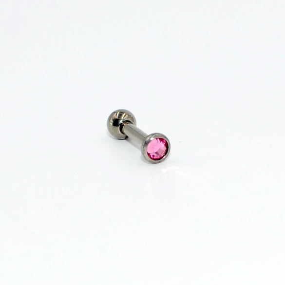 Wholesale Ear Nails And Cartilage Nails G23 Pure Titanium Cz Gemstone Electroplated