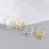 Wholesale Ear Stud Jewelry S925 Sterling Silver Geometric Design Electroplated For Women