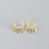 Wholesale Ear Stud Jewelry S925 Sterling Silver Geometric Design Electroplated For Women