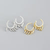 Wholesale Ear Stud Jewelry S925 Sterling Silver Geometric Design Electroplated For Women