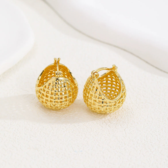 Wholesale Ear Studs And Earrings Copper Geometric Gold Plated Cartoon Style