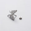 Wholesale Ear Studs Titanium Steel Butterfly Electroplated For Women