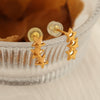 Wholesale Ear Studs 316L Stainless Steel Star Electroplated For Women