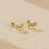 Wholesale Earring 925 Silver Geometric Diamond Rivet Screw Style