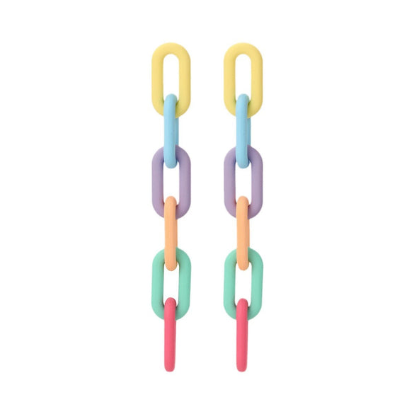 Wholesale Earrings Acrylic Geometric Baking Paint Style