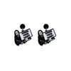 Wholesale Earrings Acrylic Punk Style With Butterfly Skull Dagger Cartoon Characters Stainless Steel Ear Needles Electroplating