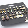 Wholesale Earrings Alloy Crystal Flower Style For Female Students