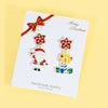 Wholesale Earrings Alloy Cute Festival Elements Bow Cartoon Character