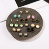 Wholesale Earrings Alloy Resin Cat's Eye Geometric Electroplating For Women