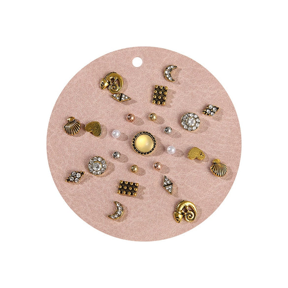 Wholesale Earrings Alloy Resin Cat's Eye Geometric Electroplating For Women