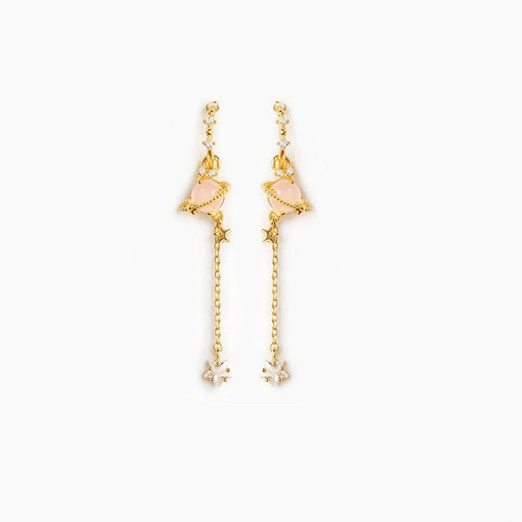 Wholesale Earrings Brass 18K Zircon Star Pattern Set