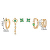 Wholesale Earrings Brass Plant Flowers Style Flower Modeling Electroplating