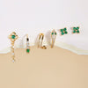 Wholesale Earrings Brass Plant Flowers Style Flower Modeling Electroplating